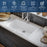 Quartz Composite White Kitchen Sink Matte 7