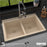 Quartz Composite Bisque Kitchen Sink Matte 5