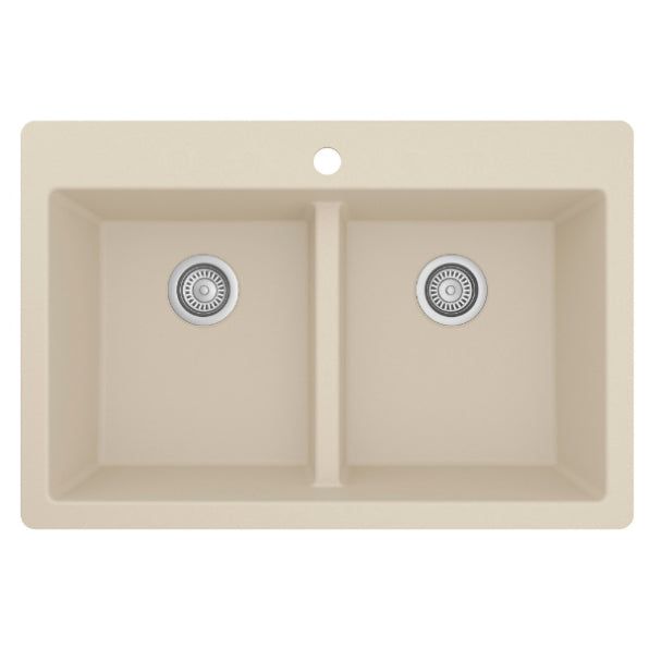 Quartz Composite Bisque Kitchen Sink Matte 1