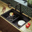 Quartz Composite Black Kitchen Sink Matte 8