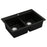 Quartz Composite Black Kitchen Sink Matte 2