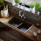 Quartz Composite Brown Kitchen Sink Matte 5