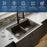 Quartz Composite Brown Kitchen Sink Matte 6