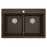 Quartz Composite Brown Kitchen Sink Matte 1