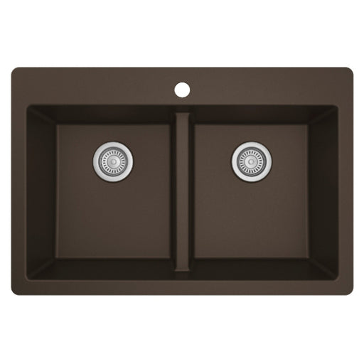 Quartz Composite Brown Kitchen Sink Matte 1