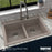 Quartz Composite Concrete Kitchen Sink Matte 5