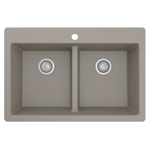 Quartz Composite Concrete Kitchen Sink Matte 1