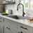 Quartz Composite Grey Kitchen Sink Matte 5