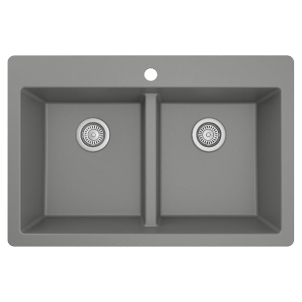 Quartz Composite Grey Kitchen Sink Matte 1