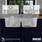 Quartz Composite White Kitchen Sink Matte 10