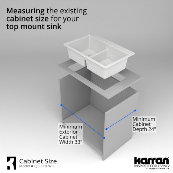 Quartz Composite White Kitchen Sink Matte 11