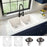 Quartz Composite White Kitchen Sink Matte 4