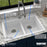 Quartz Composite White Kitchen Sink Matte 8