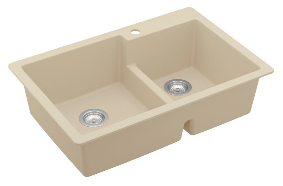Quartz Composite Bisque Kitchen Sink Matte 2
