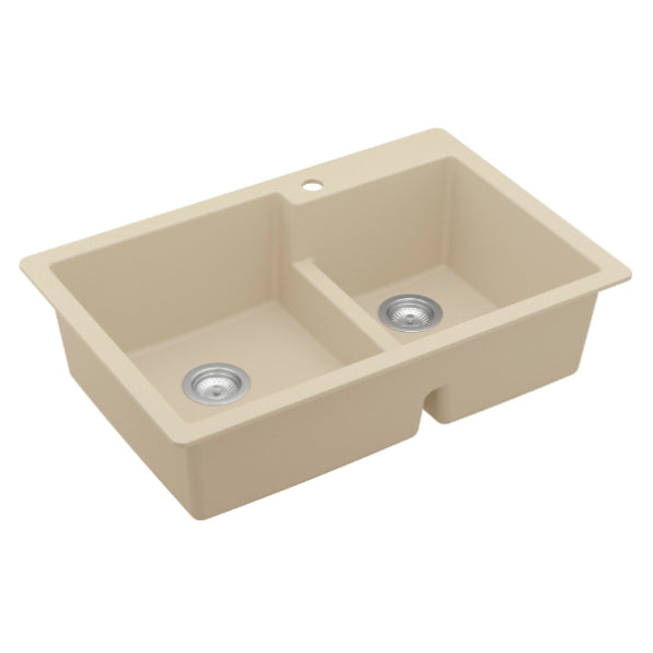 Quartz Composite Bisque Kitchen Sink Matte 2