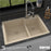 Quartz Composite Bisque Kitchen Sink Matte 5