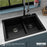 Quartz Composite Black Kitchen Sink Matte 5