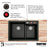 Quartz Composite Brown Kitchen Sink Matte 3