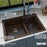 Quartz Composite Brown Kitchen Sink Matte 6