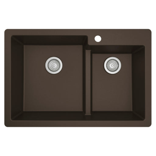 Quartz Composite Brown Kitchen Sink Matte 1