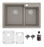 Quartz Composite Concrete Kitchen Sink Matte 1