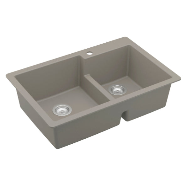 Quartz Composite Concrete Kitchen Sink Matte 2