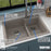 Quartz Composite Concrete Kitchen Sink Matte 6
