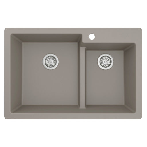 Quartz Composite Concrete Kitchen Sink Matte 1