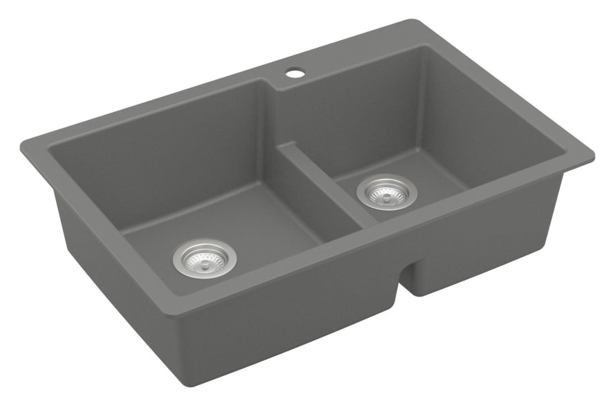 Quartz Composite Grey Kitchen Sink Matte 2