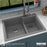 Quartz Composite Grey Kitchen Sink Matte 5
