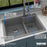 Quartz Composite Grey Kitchen Sink Matte 6