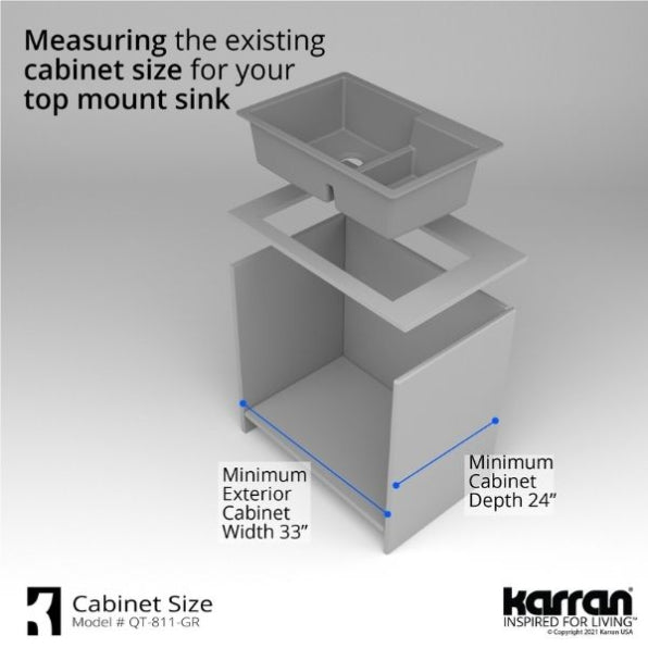 Quartz Composite Grey Kitchen Sink Matte 9
