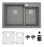 Quartz Composite Grey Kitchen Sink Matte 1