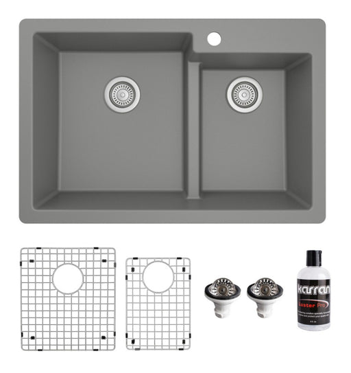 Quartz Composite Grey Kitchen Sink Matte 1