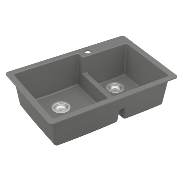 Quartz Composite Grey Kitchen Sink Matte 2
