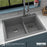 Quartz Composite Grey Kitchen Sink Matte 5