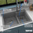 Quartz Composite Grey Kitchen Sink Matte 6
