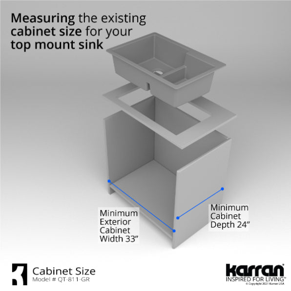 Quartz Composite Grey Kitchen Sink Matte 9