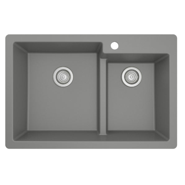 Quartz Composite Grey Kitchen Sink Matte 1