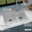 Quartz Composite White Kitchen Sink Matte 6