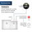 Quartz Composite White Kitchen Sink Matte 4