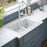 Quartz Composite White Kitchen Sink Matte 5