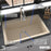 Quartz Composite Bisque Kitchen Sink Matte 6