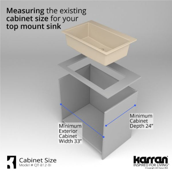 Quartz Composite Bisque Kitchen Sink Matte 9