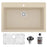 Quartz Composite Bisque Kitchen Sink Matte 1