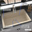 Quartz Composite Bisque Kitchen Sink Matte 5