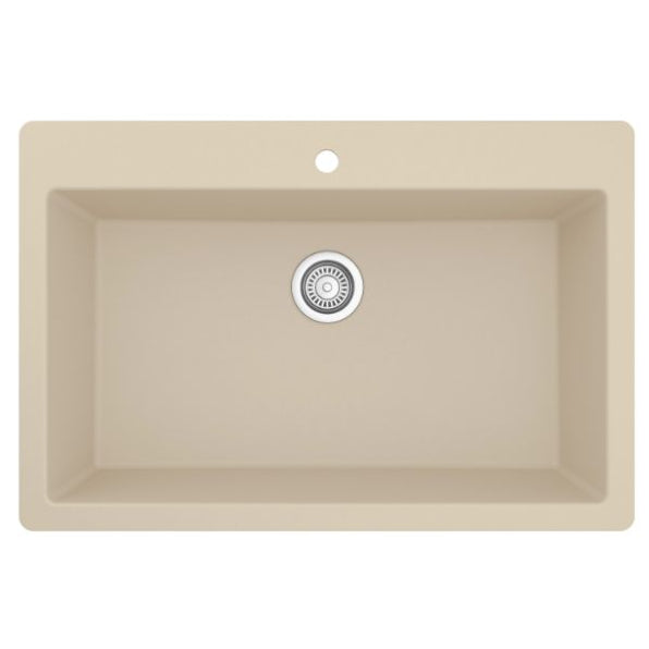 Quartz Composite Bisque Kitchen Sink Matte 1