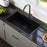Quartz Composite Black Kitchen Sink Matte 4