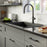Quartz Composite Black Kitchen Sink Matte 5