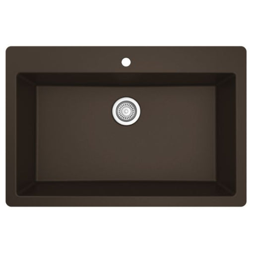 Quartz Composite Brown Kitchen Sink Matte 1